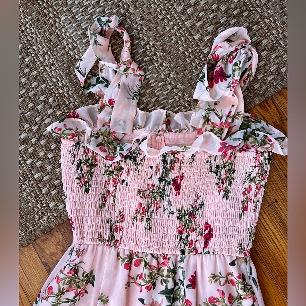 Gal Meets Glam Floral Smocked Maxi Dress